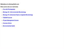 Tablet Screenshot of colinmayfield.com